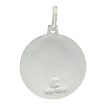 Picture of 18mm Sterling Silver St Lazarus Medal Necklace for Men and Women 3/4 inch Round Nickel Free Italy with or Without Chain