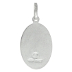 Picture of 22mm Sterling Silver Miraculous Medal Necklace Oval Virgin Mary Italy 7/8 inch