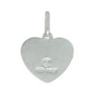 Picture of 15mm Sterling Silver Raphael's Kissing Angels Heart Necklace 5/8 inch Nickel Free Italy
