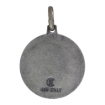 Picture of 18mm Sterling Silver St Barbara Medal Necklace 3/4 inch Round Antiqued Finish Nickel Free Italy