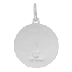 Picture of Sterling Silver Moon & Star Necklace Round Blue Enamel Italy 3/4 inch