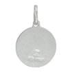 Picture of Sterling Silver Moon & Star Necklace Round Blue Enamel Italy 5/8 inch