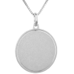 Picture of Sterling Silver Disk Pendant Round for Engraving Italy 1 inch