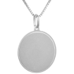 Picture of Sterling Silver Disk Pendant Round for Engraving Italy 7/8 inch