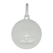 Picture of Sterling Silver Sun Medal Necklace Round Yellow Enameled Italy 5/8 inch