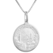Picture of Sterling Silver Millennium 2000 Medal Necklace 3/4 inch Round Italy