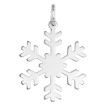 Picture of Sterling Silver Snowflake Necklace Round Italy 7/8 inch
