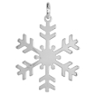 Picture of Sterling Silver Snowflake Necklace Italy 1 1/4 inch