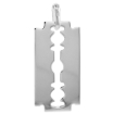 Picture of Sterling Silver Razor Blade Necklace Italy 1 1/2 inch 16-24 inch