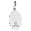 Picture of 16mm Small Sterling Silver Sacred Heart of Jesus Medal Necklace 5/8 inch Oval Nickel Free Italy