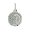 Picture of Dainty Sterling Silver Sun & Moon Reversible Medal Necklace 5/8 inch Round Italy
