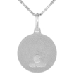 Picture of Dainty Sterling Silver Allah Medal Necklace 5/8 Round Italy
