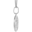 Picture of Dainty Sterling Silver Allah Medal Necklace 5/8 Round Italy