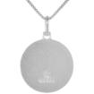 Picture of Sterling Silver Allah Medal Necklace 3/4 inch Round Italy