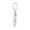 Picture of 15mm Dainty Sterling Silver St Benedict Medal Necklace for Women & Men 9/16 inch Round Italy 16-24 inch
