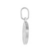 Picture of 12mm Dainty Sterling Silver St Benedict Medal Necklace for Women & Men 1/2 inch Round Italy 16-24 inch