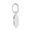 Picture of Very Tiny 8mm Sterling Silver St Benedict Medal Necklace for Women & Men 5/16 inch Round Italy 16-24 inch