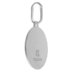 Picture of 15mm Sterling Silver Blessed Mother christ Medal Necklace for Women & Men 5/8 inch Round Sandstone finish Italy 16-30 inch