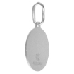 Picture of 15mm Sterling Silver Blessed Mother Medal Necklace for Women & Men 5/8 inch Round Sandstone finish Italy 16-30 inch