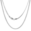 Picture of 1 inch Round Large Sterling Silver St Christopher Medal Necklaces for Men and Women Nickel Free Italy
