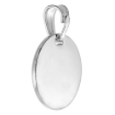 Picture of 5/8 inch Sterling Silver Round Baptismal Medal Necklace for Men and Women Italy 16mm Round available with or without chain