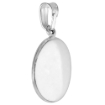 Picture of 1/2 inch Small Sterling Silver Mother Mary and Jesus Medal Necklace for Women Italy 13mm Round Italy Polished available with or without chain