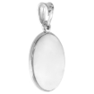 Picture of 3/4 inch Sterling Silver Oval A Praying Woman Medal Necklace for Women and men Italy 18mm tall Italy Polished available with or without chain