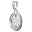 Picture of 5/8 inch Sterling Silver Sacred Heart of Jesus Medal Necklace for Women and Men Stamped Open Back Italy 17mm Round available with or without chain