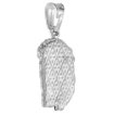 Picture of 3/4 inch Sterling Silver Crown of Thorns Head of Jesus Christ Pendant Necklace for Men and Women High polish Italy Italy 19mm Tall available with or without chain