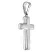 Picture of 23mm Sterling Silver Plain Latin Cross Necklace for Men and Women Italy 7/8 inch Tall available with or without chain