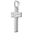 Picture of Sterling Silver Vracar Cross Necklace for Men and Women Stamped Open Back Italy 1 3/16 inch (30mm Tall available with or without chain