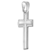 Picture of 30 mm Sterling Silver Latin Cross Necklace Stamped Open Back Italy 1 3/16 inch Tall available with or without chain