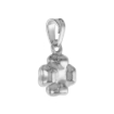 Picture of Very Tiny 1/4 inch Sterling Silver Cross Necklace for Women Italy 7mm Tall available With or Without chain