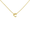 Picture of Gold-Plated Sterling Silver CZ Mother of Pearl Initials A-V Necklace for Women 2 piece with Enhancer Bale Red CZ Accent 16-18 inch