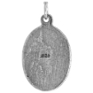 Picture of Sterling Silver St Florian Medal Necklace Oxidized finish Oval 1.8mm Chain