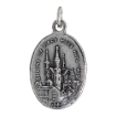 Picture of Sterling Silver Our Lady of Holy Hill Medal Necklace Oxidized finish Oval 1.8mm Chain