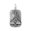 Picture of Sterling Silver St Mary Medal Necklace Oxidized finish Medal Necklace Oxidized finish 1.8mm Chain
