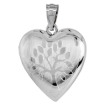 Picture of 3/4 inch Sterling Silver Family Tree Heart Locket Necklace for Women 16-20 inch