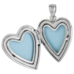 Picture of 3/4 inch Sterling Silver Family Tree Heart Locket Necklace for Women 16-20 inch