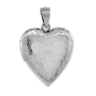 Picture of 3/4 inch Sterling Silver Claddagh Locket Heart Shape Necklace Celtic Knot Motif 16-20 inch