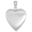 Picture of 3/4 inch Sterling Silver St Christopher Locket Necklace for Women Heart Shape 16-20 inch