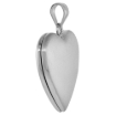 Picture of 3/4 inch Sterling Silver Heart Locket Necklace for Women forever In My Heart Inscription 16-20 inch