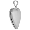 Picture of 3/4 inch Sterling Silver Jewish Star of David Heart Locket Necklace for Women 16-20 inch