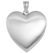 Picture of 1 inch Sterling Silver Cubic Zirconia Dancing Stone Heart Locket Necklace for Women Floral Etching