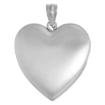 Picture of 1 inch Sterling Silver Cubic Zirconia Dancing Stone Heart Locket Necklace for Women Scroll Etching