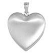 Picture of 1 inch Sterling Silver Cubic Zirconia Dancing Stone Heart Locket Necklace for Women Hearts Etching