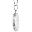 Picture of Small Sterling Silver Oval Star of David Locket Necklace 5/8 inch