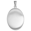 Picture of Sterling Silver St Christopher Locket Necklace Oval Shape 1 1/32 inch