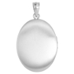 Picture of Sterling Silver Locket Necklace Oval Scroll Hearts & Scroll Motif 1 1/32 inch