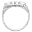 Picture of Sterling Silver Dollar Sign Ring for Men 15/16 inch wide size 8-14.5